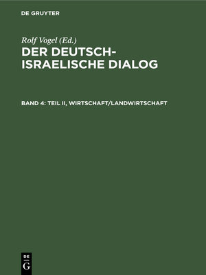 cover image of Teil II, Wirtschaft/Landwirtschaft
